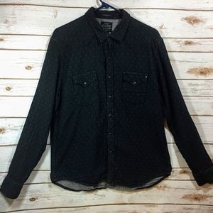 Lucky Brand Black Label Men's Snap Front Shirt
